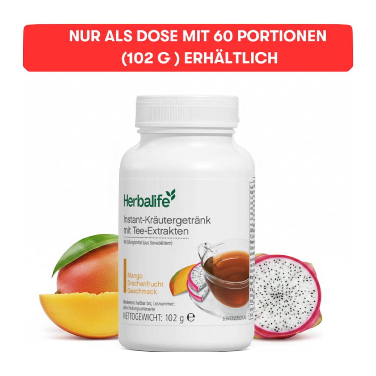 Instant-Kräutertee Mango Drachenfrucht 102g
