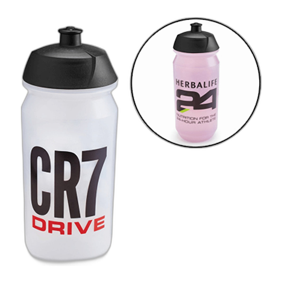 cr7 drive trinkflasche transparent 550 ml