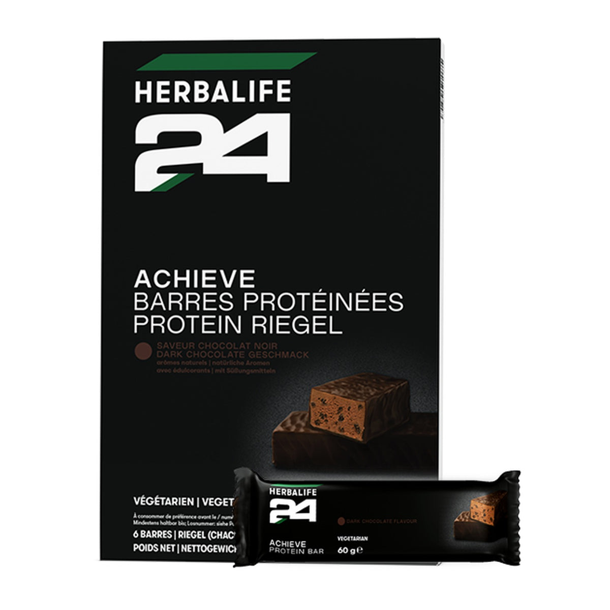 H24 Achieve Proteinriegel — Dark Chocolate